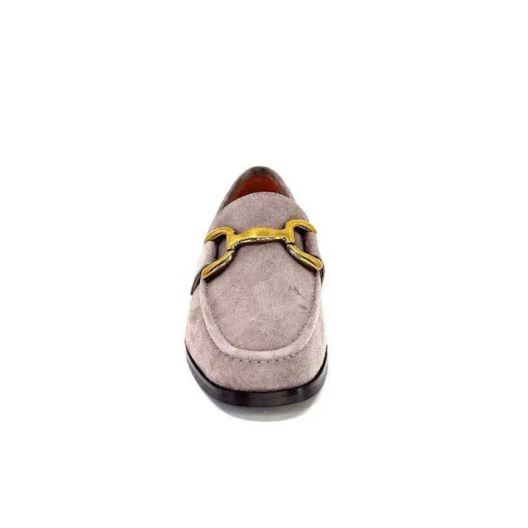 bibi lou 572 Daim Gris*Femme Mocassins