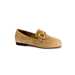bibi lou 571Z30 Daim Camel*Femme Mocassins