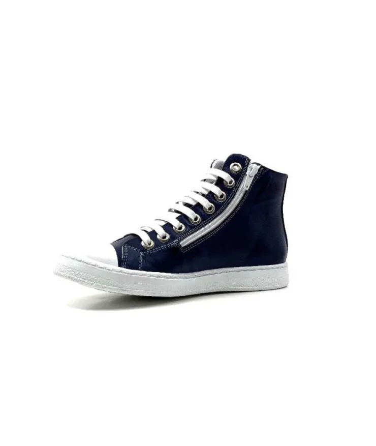 Chacal 6337 Cuir Bleu*Femme Baskets