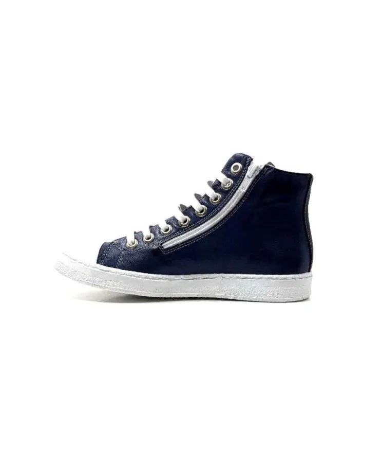 Chacal 6337 Cuir Bleu*Femme Baskets