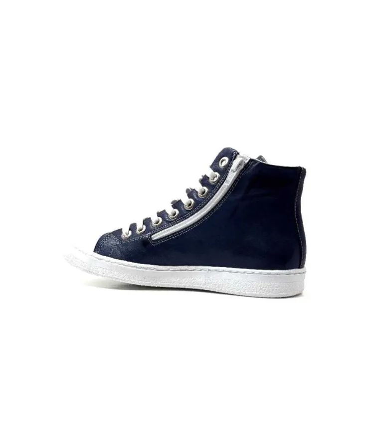 Chacal 6337 Cuir Bleu*Femme Baskets