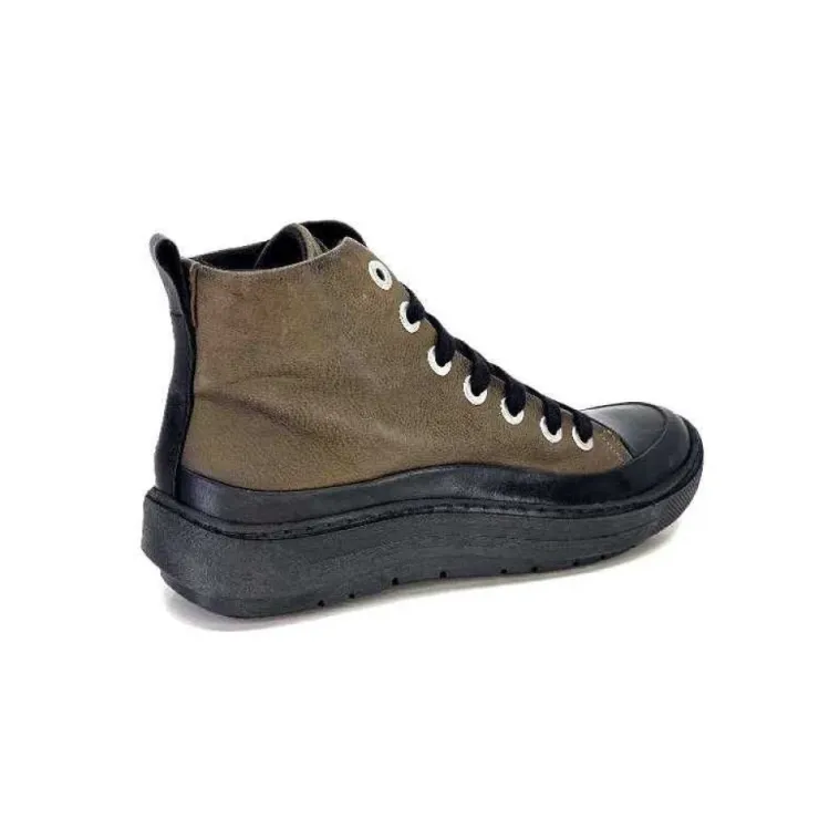 Chacal 6555 Cuir Kaki*Femme Baskets
