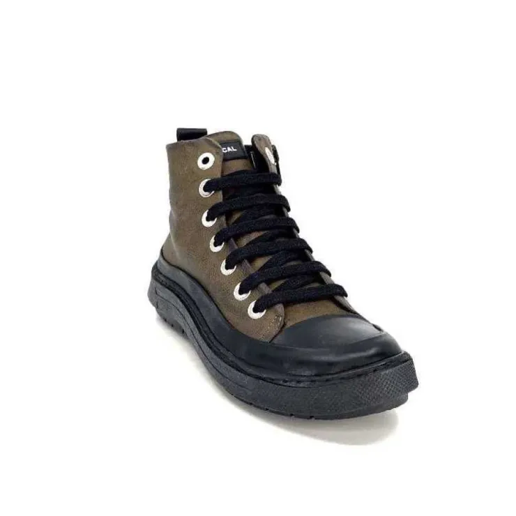 Chacal 6555 Cuir Kaki*Femme Baskets