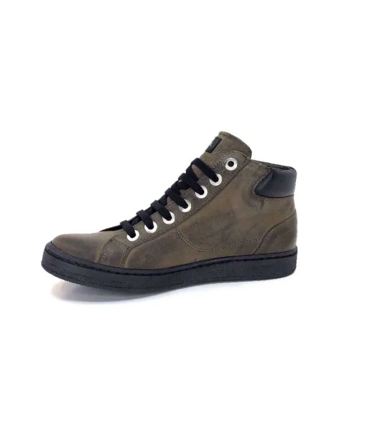 Chacal 6147 Cuir Kaki*Femme Baskets