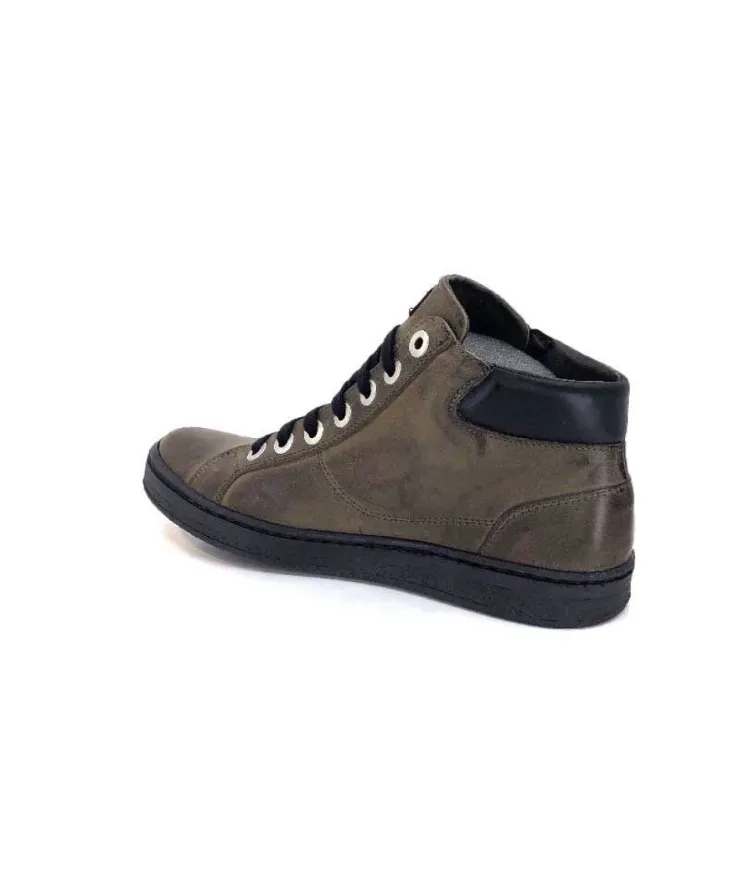 Chacal 6147 Cuir Kaki*Femme Baskets