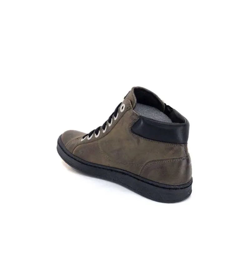 Chacal 6147 Cuir Kaki*Femme Baskets