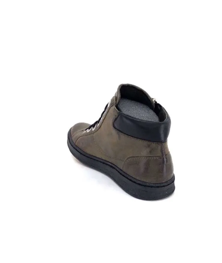 Chacal 6147 Cuir Kaki*Femme Baskets
