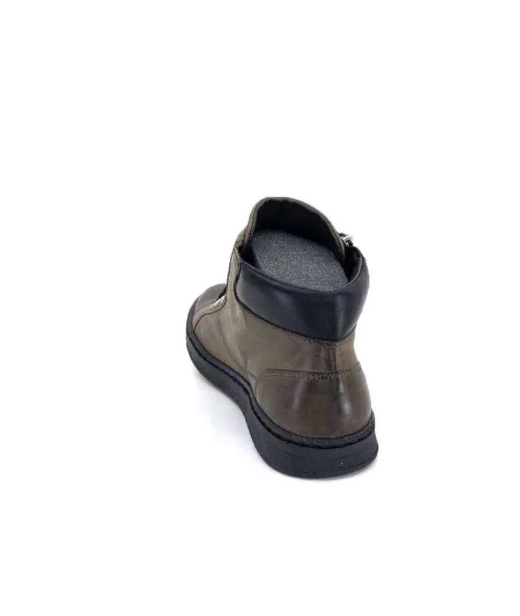 Chacal 6147 Cuir Kaki*Femme Baskets