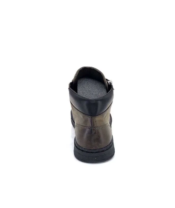 Chacal 6147 Cuir Kaki*Femme Baskets