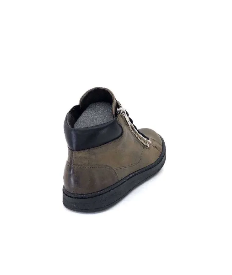 Chacal 6147 Cuir Kaki*Femme Baskets