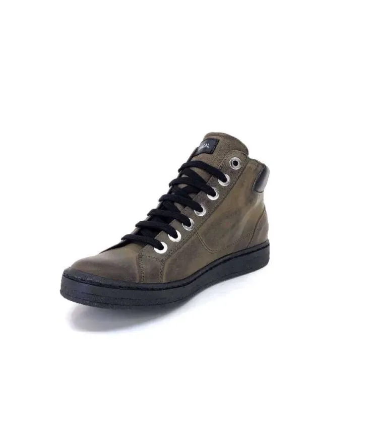 Chacal 6147 Cuir Kaki*Femme Baskets