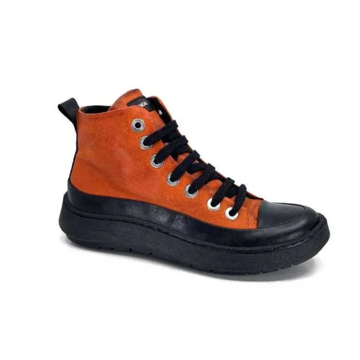 Chacal 6555 Cuir Orange*Femme Baskets