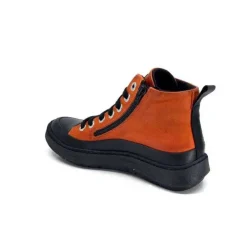 Chacal 6555 Cuir Orange*Femme Baskets