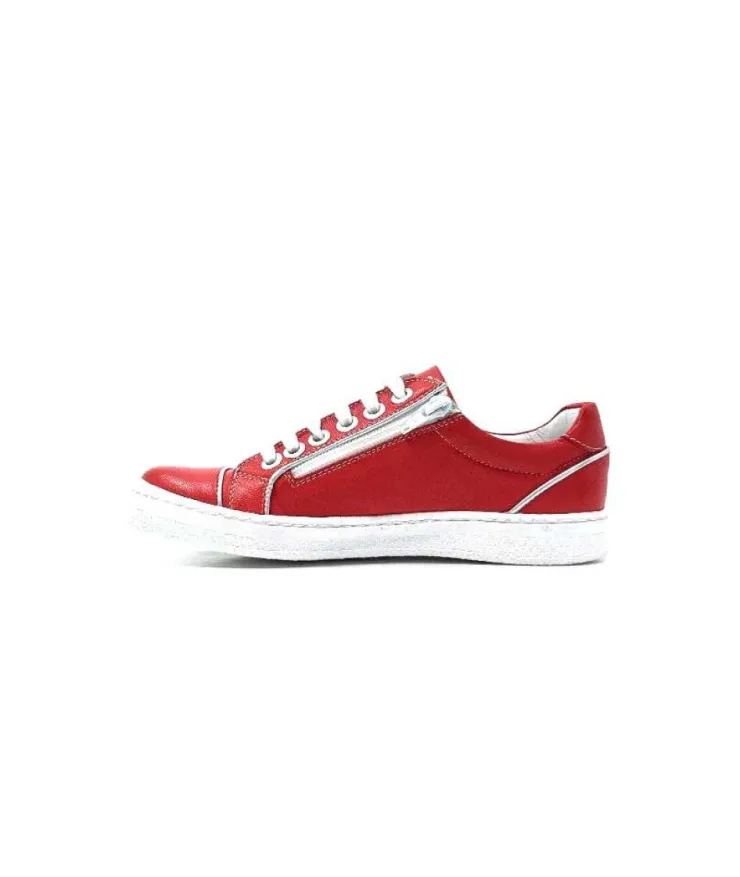 Chacal 6334 Cuir Rouge*Femme Baskets