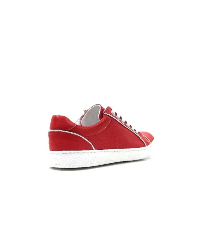 Chacal 6334 Cuir Rouge*Femme Baskets