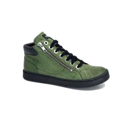 Chacal 6535 Cuir Vert*Femme Baskets