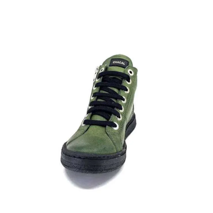 Chacal 6535 Cuir Vert*Femme Baskets