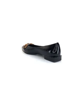 chantal 1805 Cuir Vernis Noir*Femme Ballerines