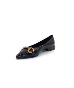 chantal 1805 Cuir Vernis Noir*Femme Ballerines