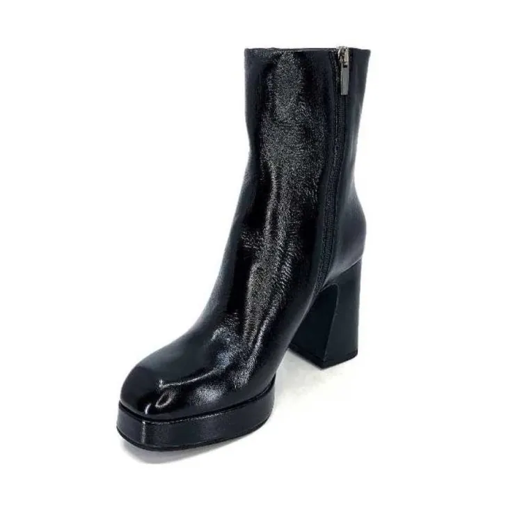 chantal 2191 Cuir Vernis Noir*Femme Bottines