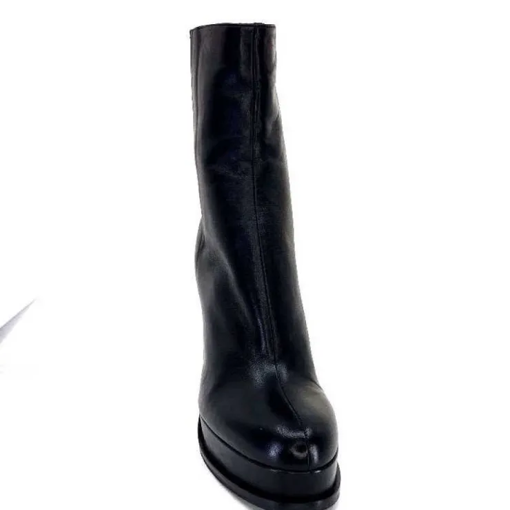 chantal 2145 F326 Cuir Noir*Femme Bottines