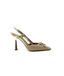 chantal 1926 Textile Dore*Femme Escarpins