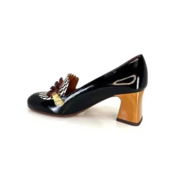 Chie Mihara Anata Cuir Vernis Noir*Femme Mocassins