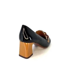 Chie Mihara Anata Cuir Vernis Noir*Femme Mocassins