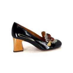 Chie Mihara Anata Cuir Vernis Noir*Femme Mocassins