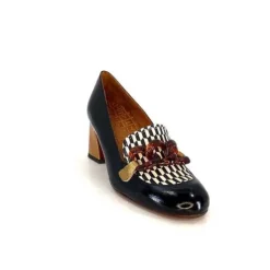 Chie Mihara Anata Cuir Vernis Noir*Femme Mocassins