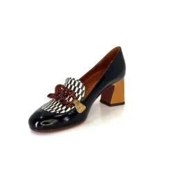 Chie Mihara Anata Cuir Vernis Noir*Femme Mocassins