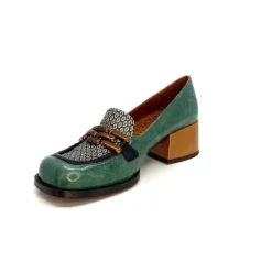 Chie Mihara Bydu Cuir Vert*Femme Mocassins