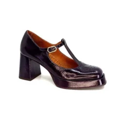 Chie Mihara Kaime Cuir Vernis Grape*Femme Escarpins