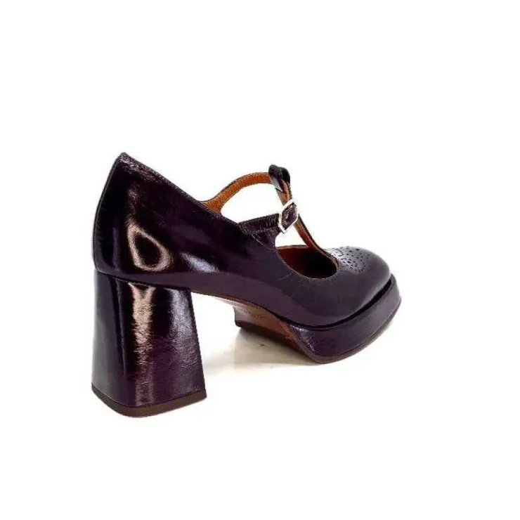 Chie Mihara Kaime Cuir Vernis Grape*Femme Escarpins