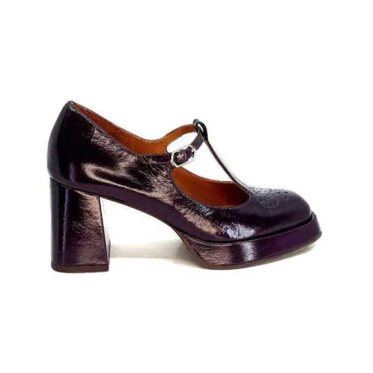 Chie Mihara Kaime Cuir Vernis Grape*Femme Escarpins