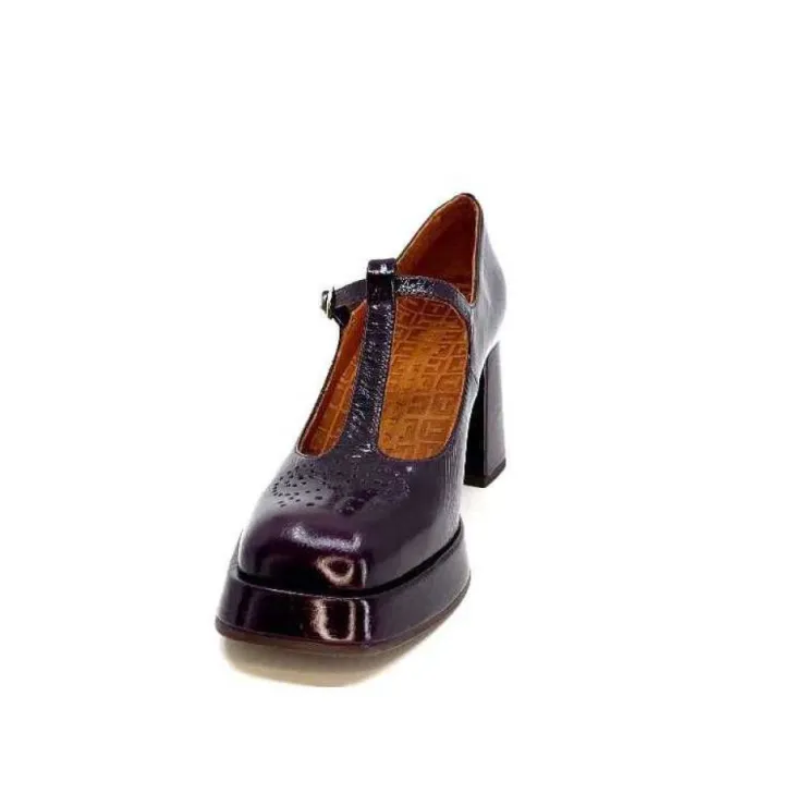 Chie Mihara Kaime Cuir Vernis Grape*Femme Escarpins