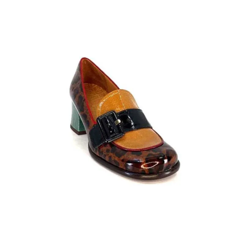 Chie Mihara Meisen Cuir Marron Rouge Vert*Femme Mocassins