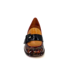 Chie Mihara Meisen Cuir Marron Rouge Vert*Femme Mocassins