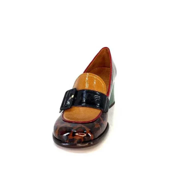 Chie Mihara Meisen Cuir Marron Rouge Vert*Femme Mocassins