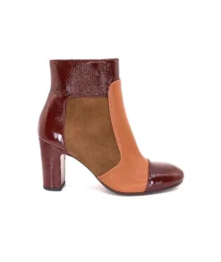 Chie Mihara Wetop Cuir, Cuir Vernis, Daim Marron*Femme Bottines