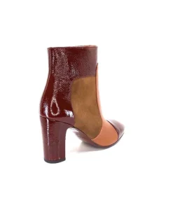 Chie Mihara Wetop Cuir, Cuir Vernis, Daim Marron*Femme Bottines