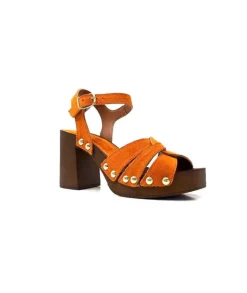 Muratti Coco & Abricot V2448A Syan Daim Orange*Femme Sandales
