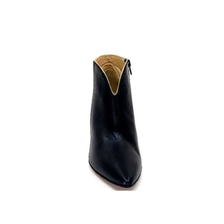 creatis Magic Cuir Noir Rouge Or*Femme Bottines