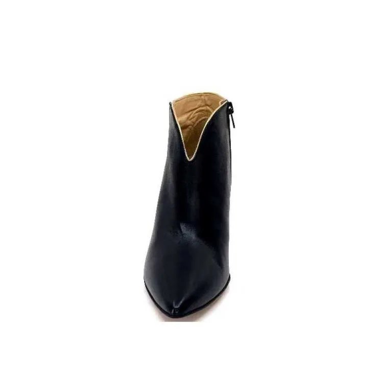 creatis Magic Cuir Noir Rouge Or*Femme Bottines