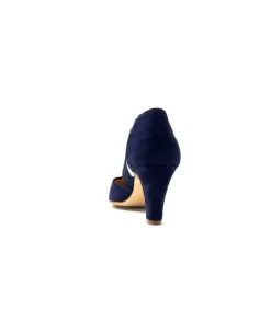 cristian daniel 0348 Daim Bleu Marine*Femme Escarpins