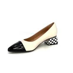 Dansi 5943 Cuir Creme*Femme Escarpins