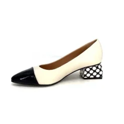 Dansi 5943 Cuir Creme*Femme Escarpins