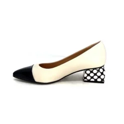 Dansi 5943 Cuir Creme*Femme Escarpins