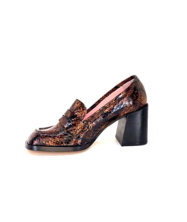 Dansi 4963 Cuir Snack Marron*Femme Mocassins