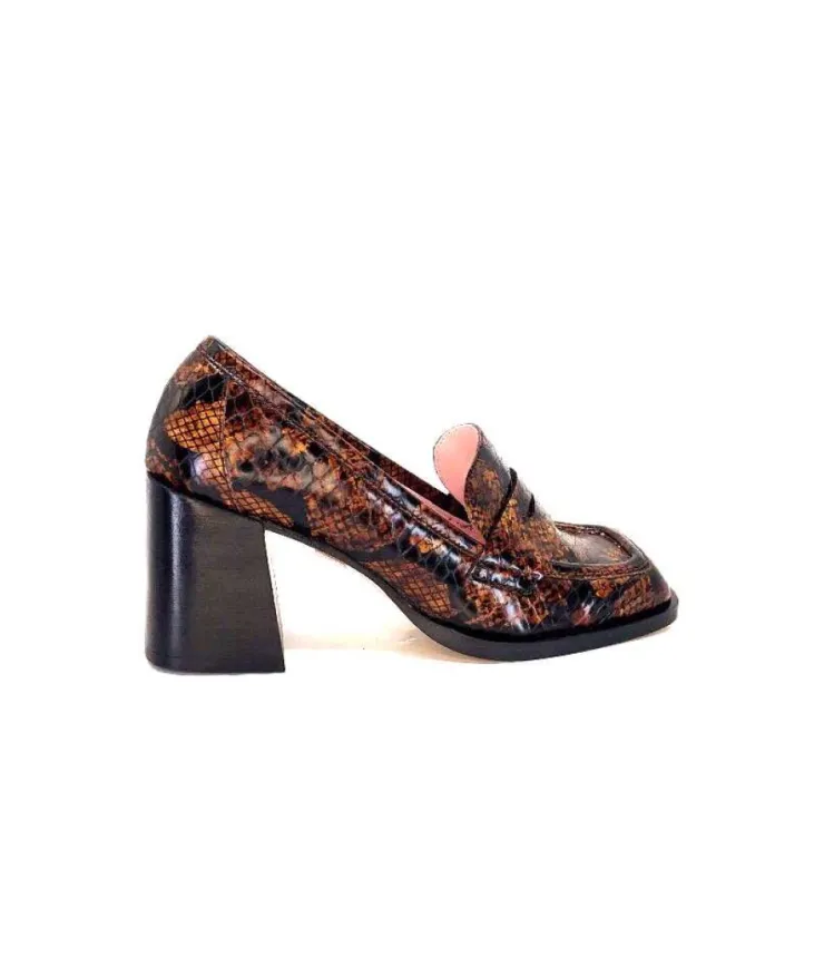 Dansi 4963 Cuir Snack Marron*Femme Mocassins